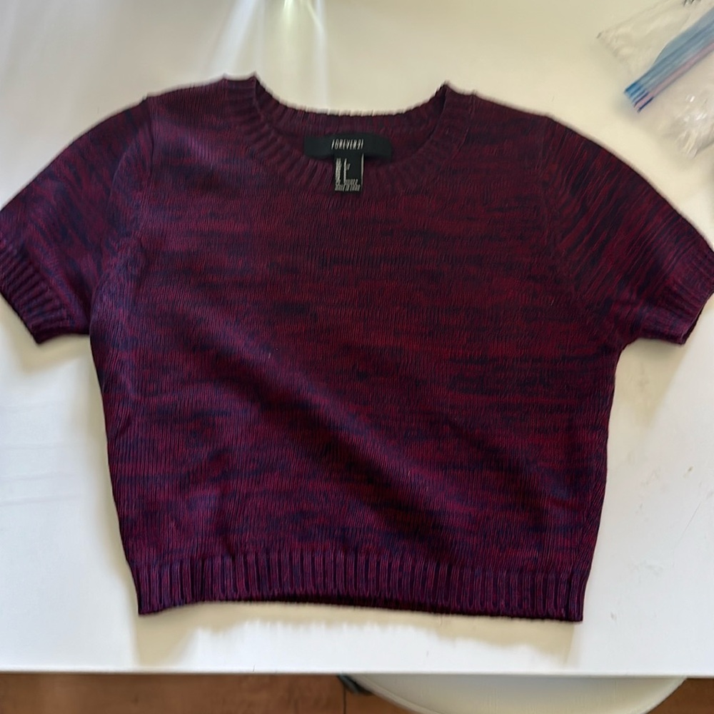 Forever twenty one short sleeve sweater